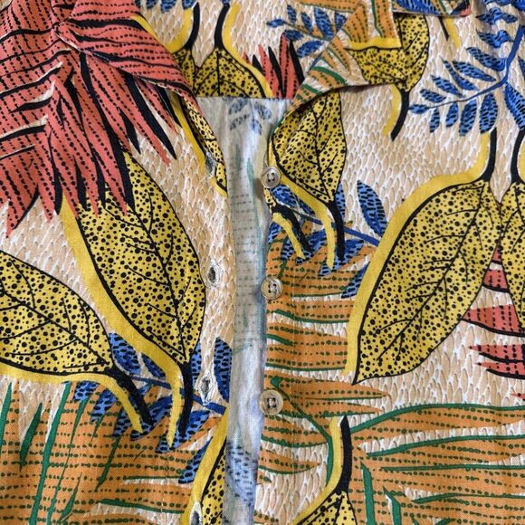 Jane and Delancey Resort Wear Set Tropical Beachy Top Pants Wide Loose Small S - Picture 12 of 16